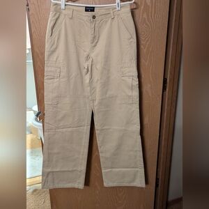 NWOT - Nautica Jeans Co. - Straight Relaxed Wide Leg-Cargo Khaki Pants  - Size 8